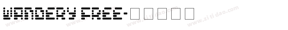 Wandery Free字体转换